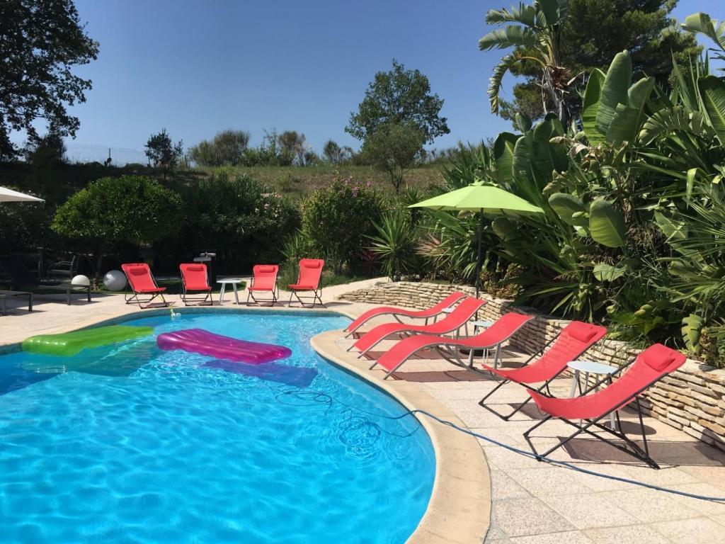 Villa Les Yuccas - Pool - Sea View Cagnes-sur-Mer Buitenkant foto